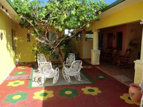 'Terraza' Casas particulares are an alternative to hotels in Cuba.